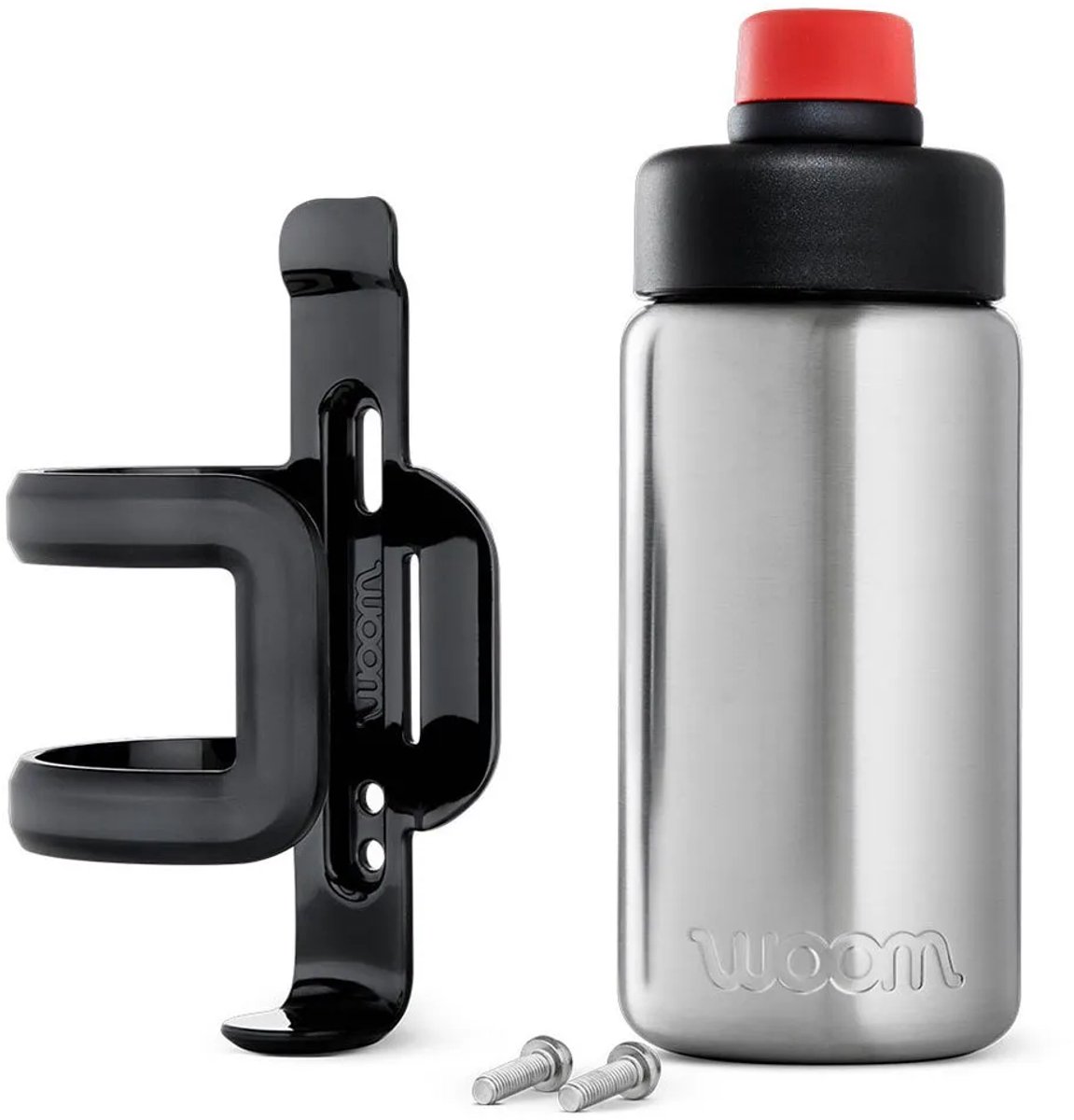 Woom Glug Stainless Steel Bidon 500ml Zilver