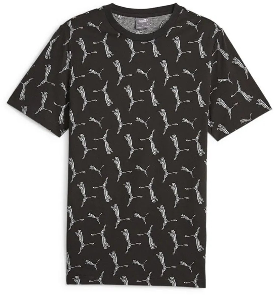 Puma Ess+ Logo Lab Holida T-shirt Met Korte Mouwen Veelkleurig L Zwart