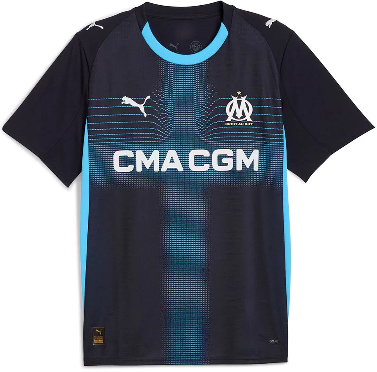 Puma Olympique Marseille 25/26 Replica Weg T-shirt Met Korte Mouwen Blauw XL Man