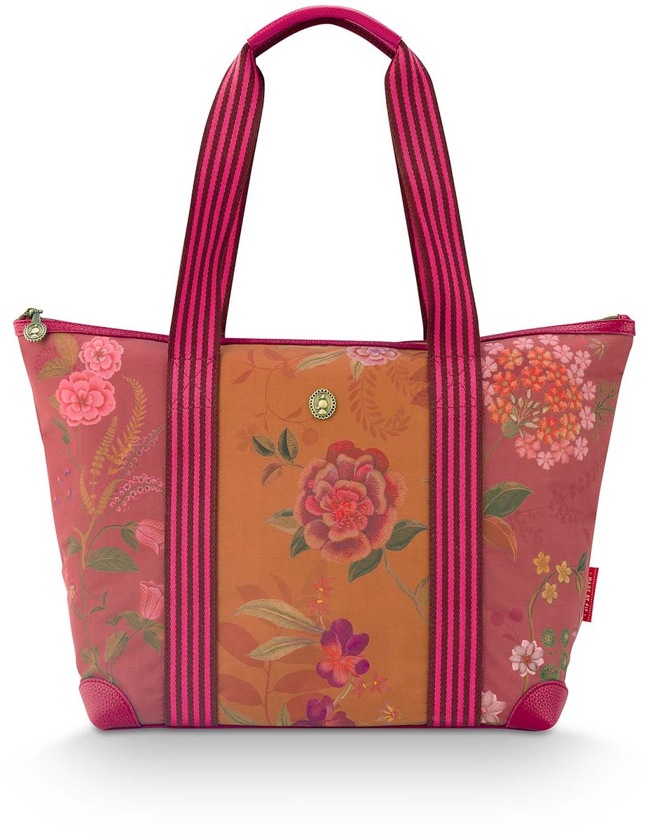 Pip Studio - Tilda Reistas Dames - Weekendtas - Bodhi Flower - Roze - 47x17x37cm