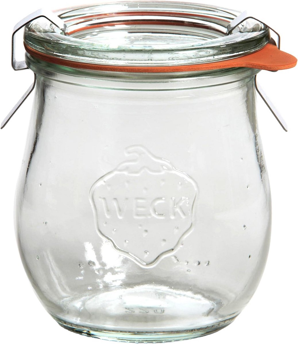 Tulpglas 220 ml set van 12 stuks - Inmaakglazen met deksel, afdichtring en klemmen