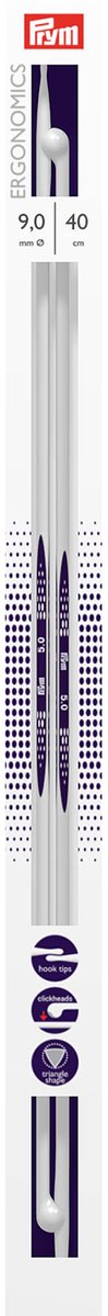 Breinaalden ergonomisch 9 mm - 40 cm - Prym