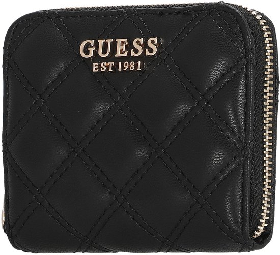 GUESS porte-monnaie Giully II SLG Zip Around Wallet Black noir