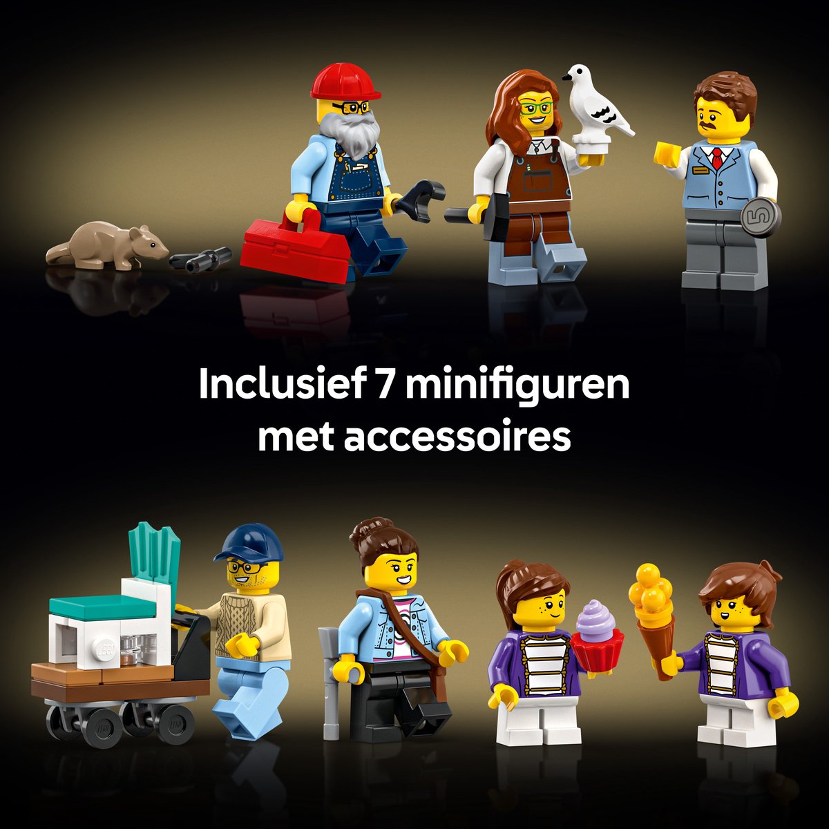 LEGO Icons - Winkelstraat Bouwpakket voor Volwassenen met Gebouw - 11371 – foto 4