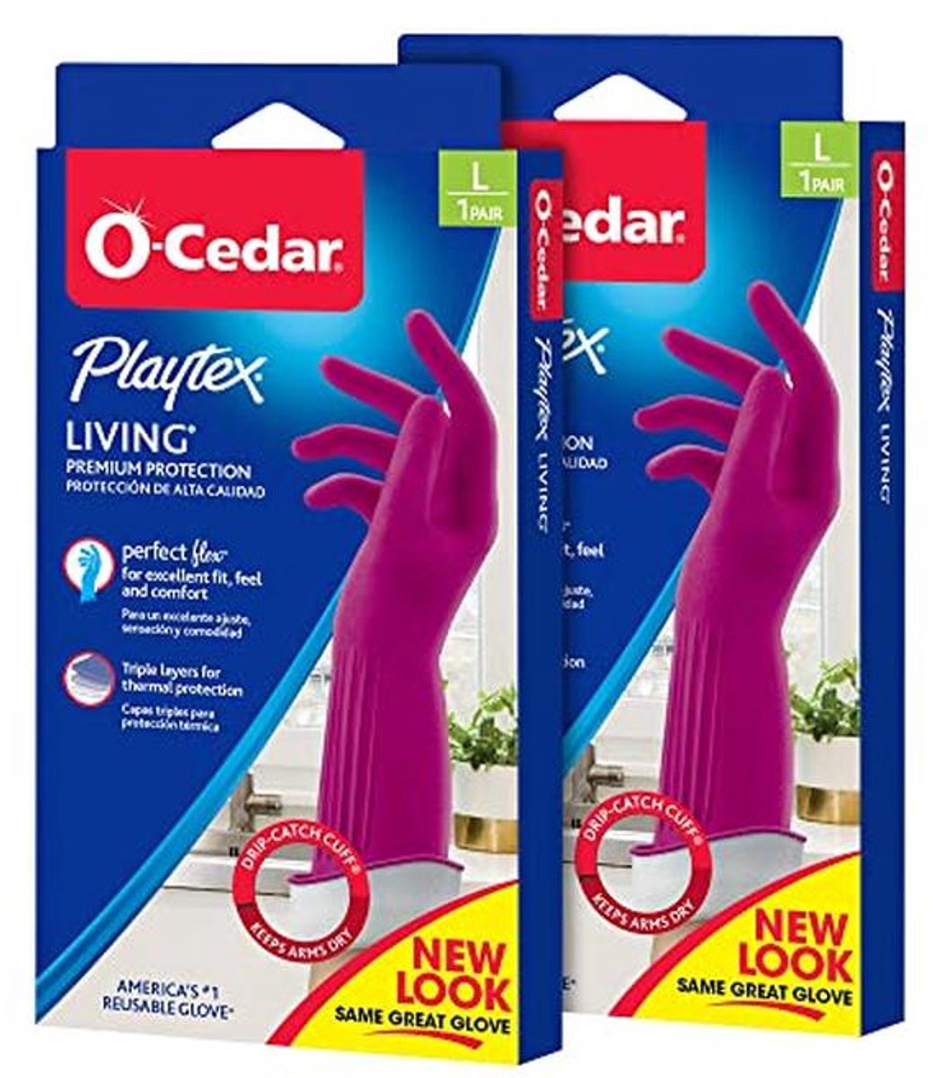 Herbruikbare rubberen reinigingshandschoenen - Premium bescherming voor thuis (2 stuks)