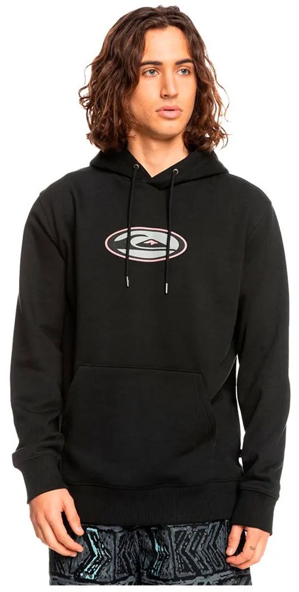 Quiksilver Heritage Oval Logo Hoodie Zwart