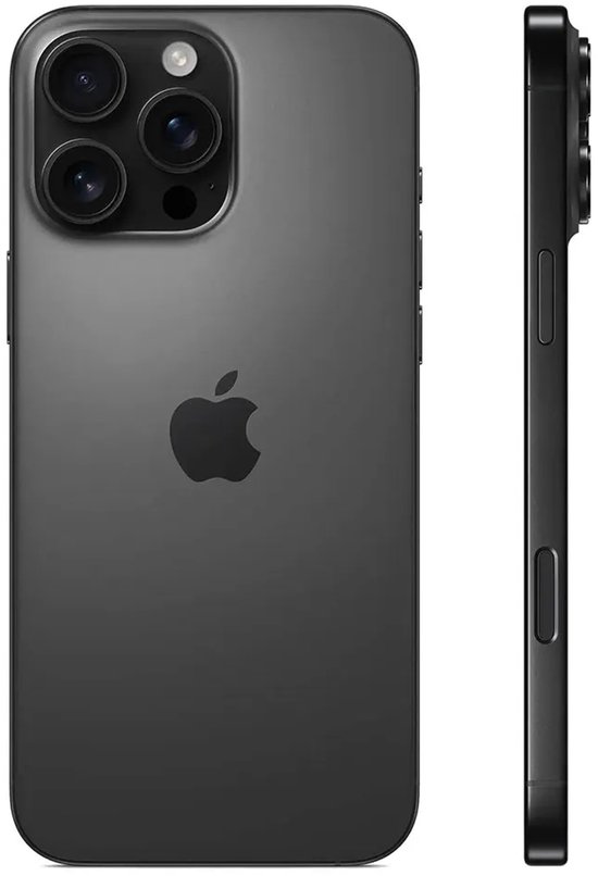 Apple iPhone 16 Pro Max - 512GB - Zwart Titanium - A18 Pro-chip | bol