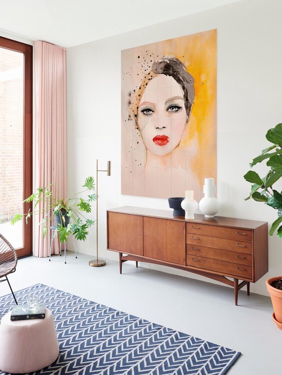 IXXI Sphere, Leigh Viner - 100 x 140 cm - Support de suspension gratuit - Grande décoration murale et posters - Aquarelle, Illustrations, Salon, Chambre, Mode