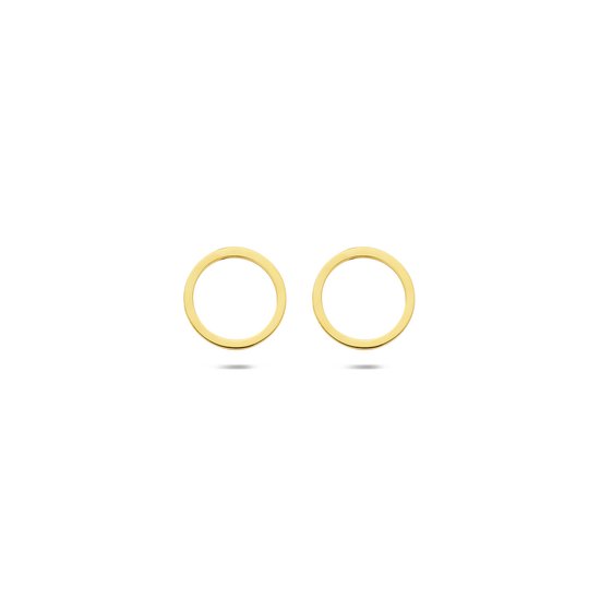 SPARKLE14 - Boucles d'oreille clous Rondelle - Or