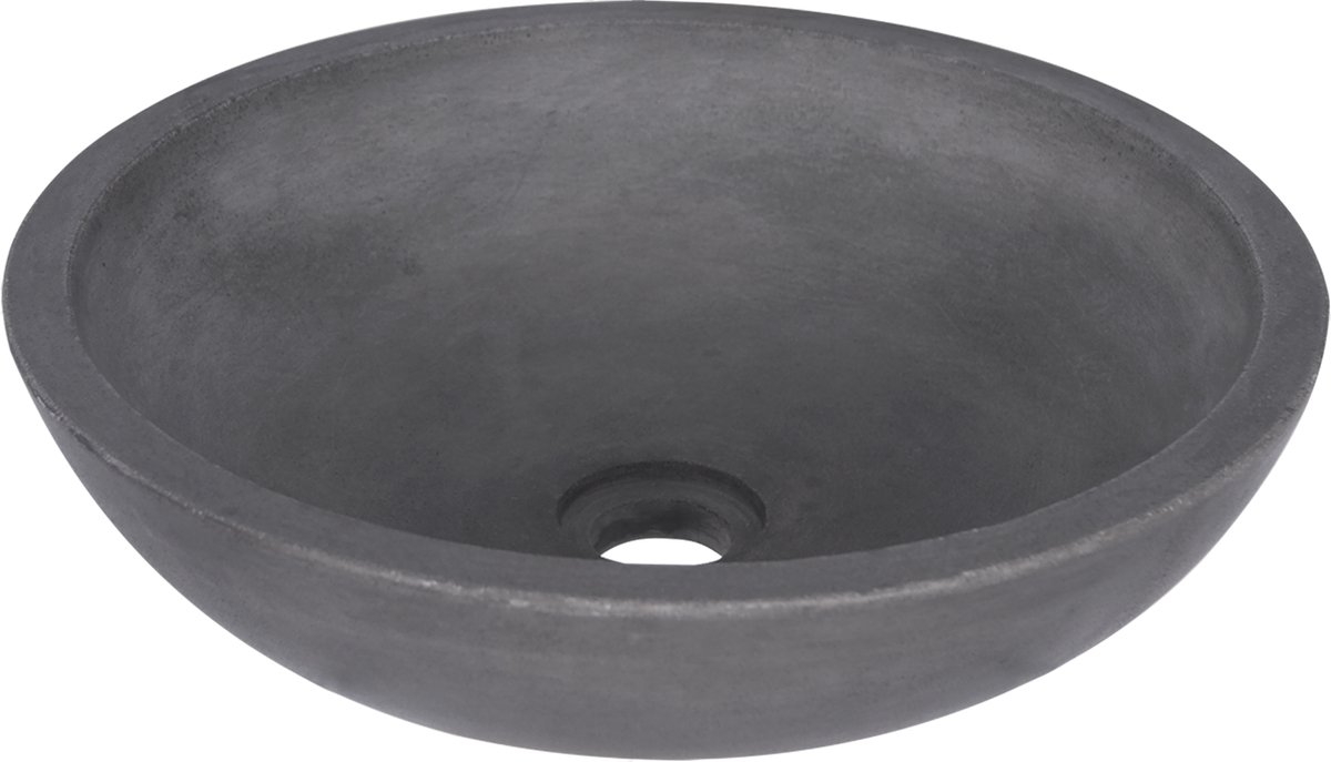 Differnz Hura L waskom - Ø 28 cm - beton - donkergrijs