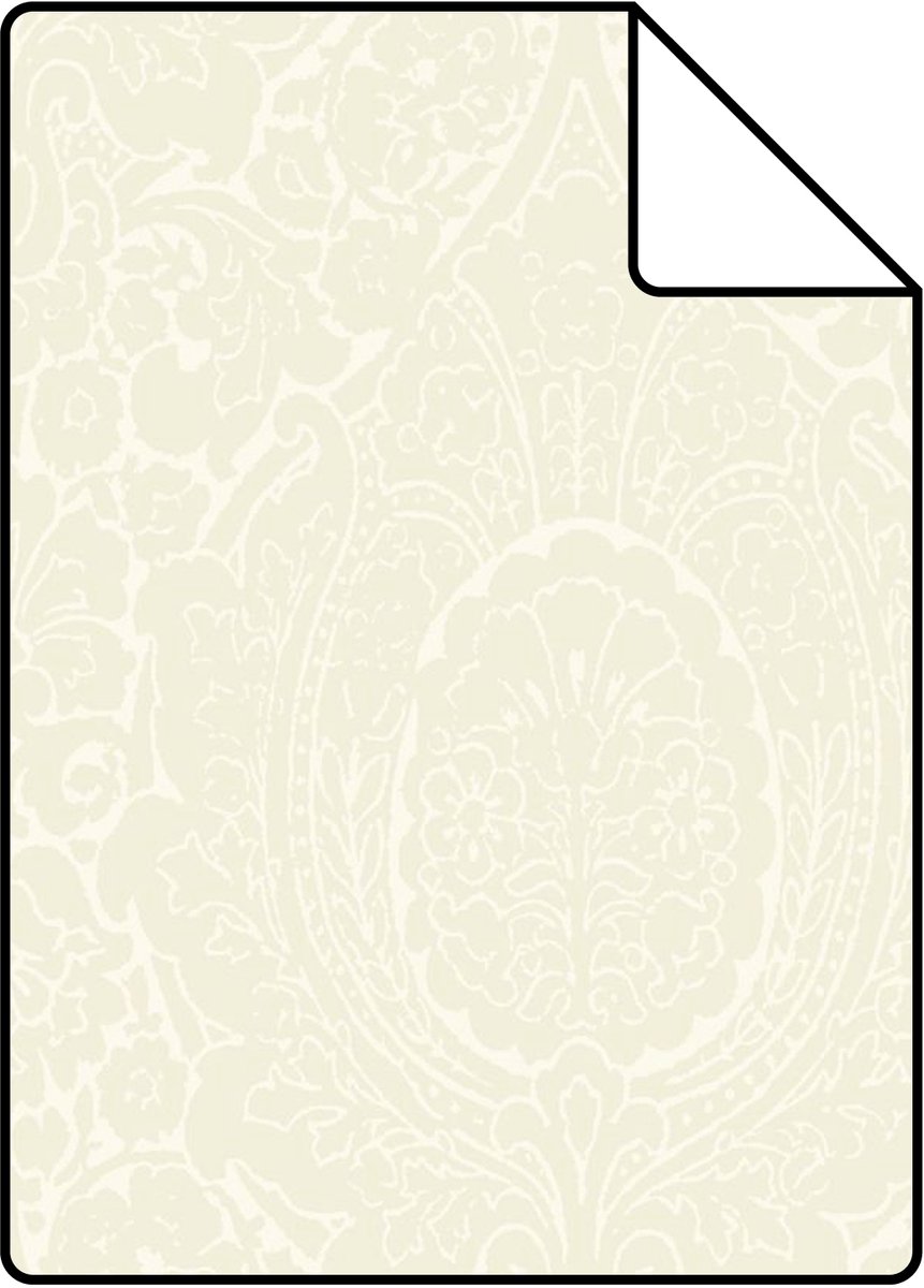 Proefstaal Origin Wallcoverings behang ornamenten zand beige - 26,5 x 21 cm - 345426-S