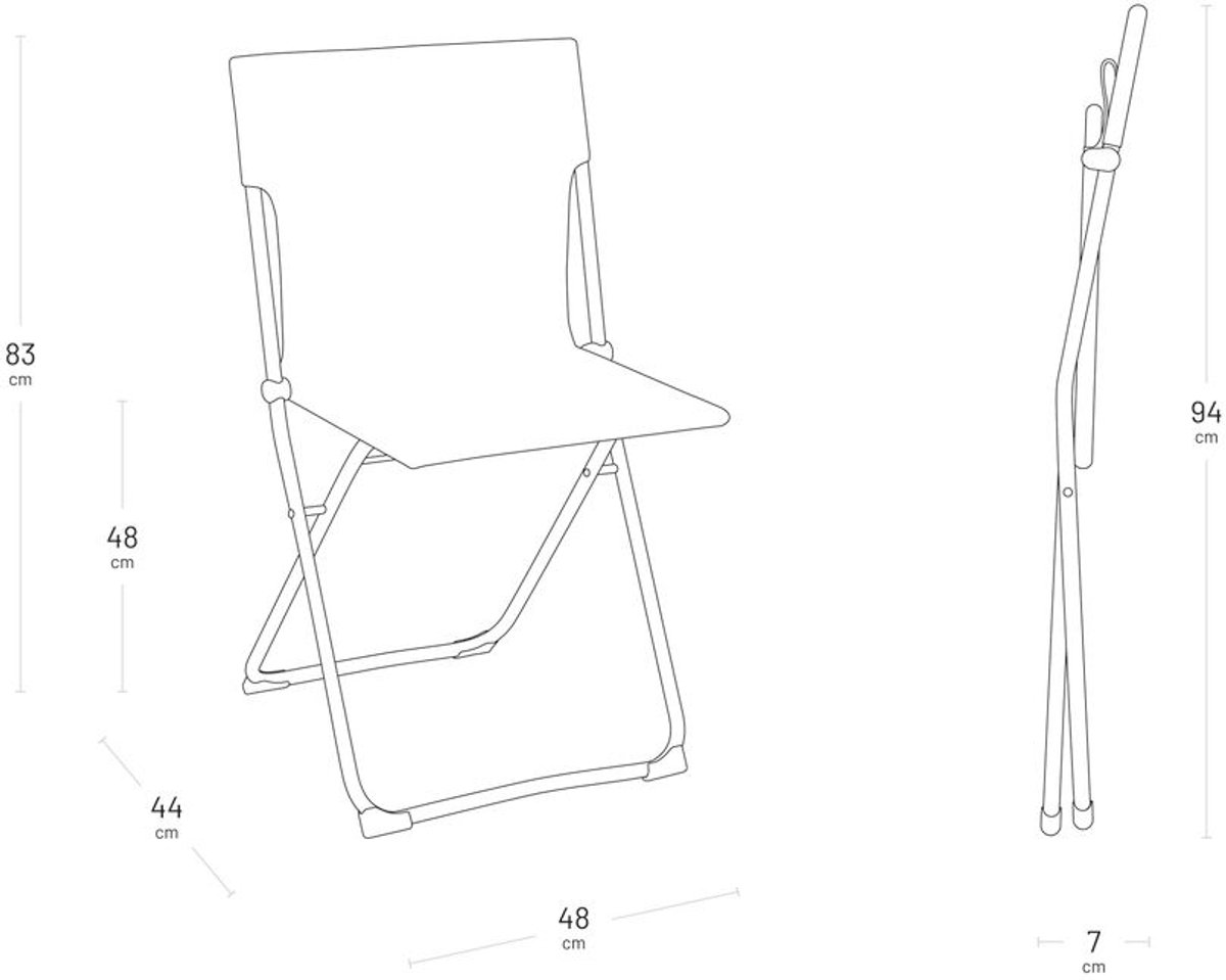 Lafuma Balcony II Chaise - Ultra Compact - Pliable - Miel