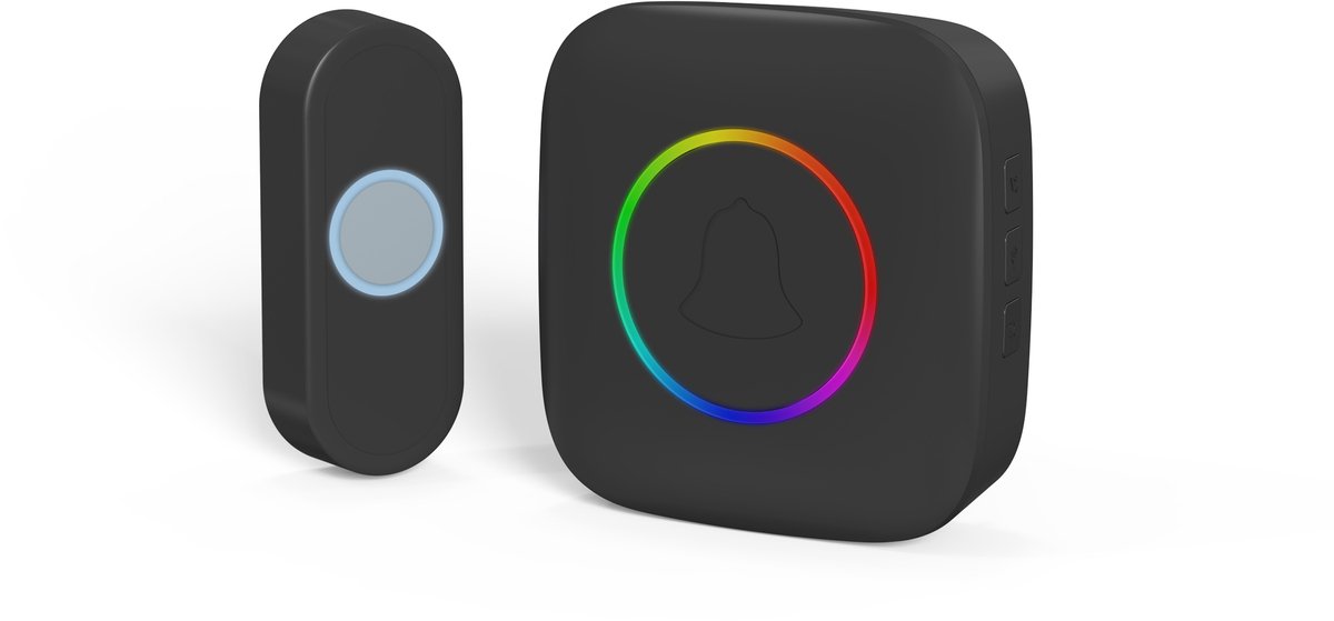 Q-Link gong - plugin - beldrukker - RGB licht - wit