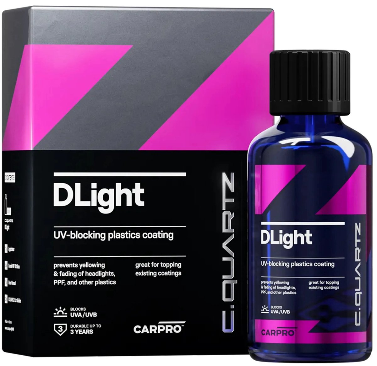 CarPro CQuartz DLight Anti-UV Keramische Kunststof Coating 10ml