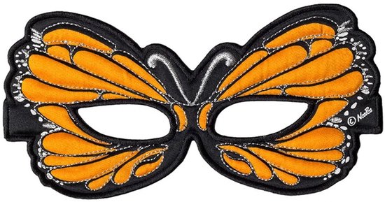 Vlinder oogmasker oranje