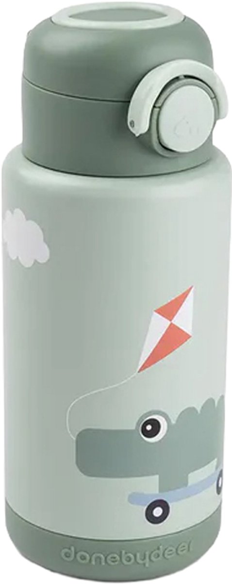 Done by Deer Thermo Fles - Playground - Groen - 340 ml