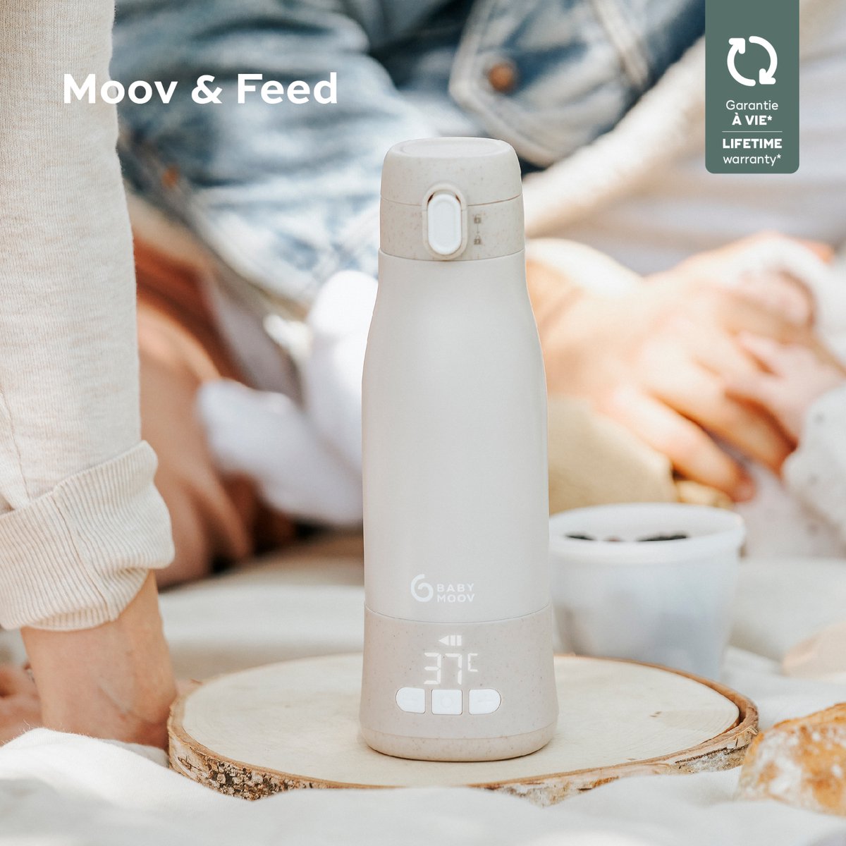 Babymoov Moov & Feed Flessenwarmer - Sand thumbnail 3