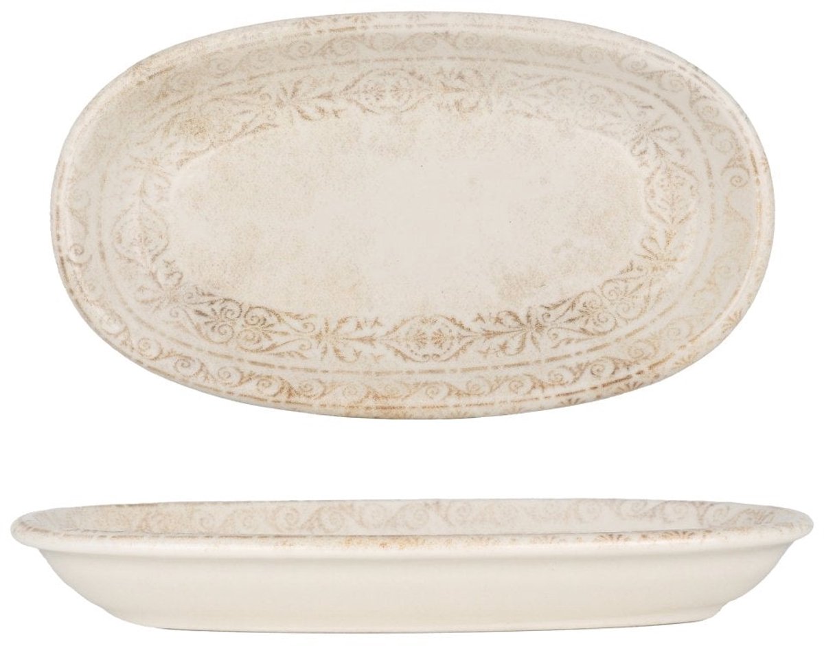 By Bone Serveerschaal - Antico - Porselein - 15x8.5 cm - set van 2
