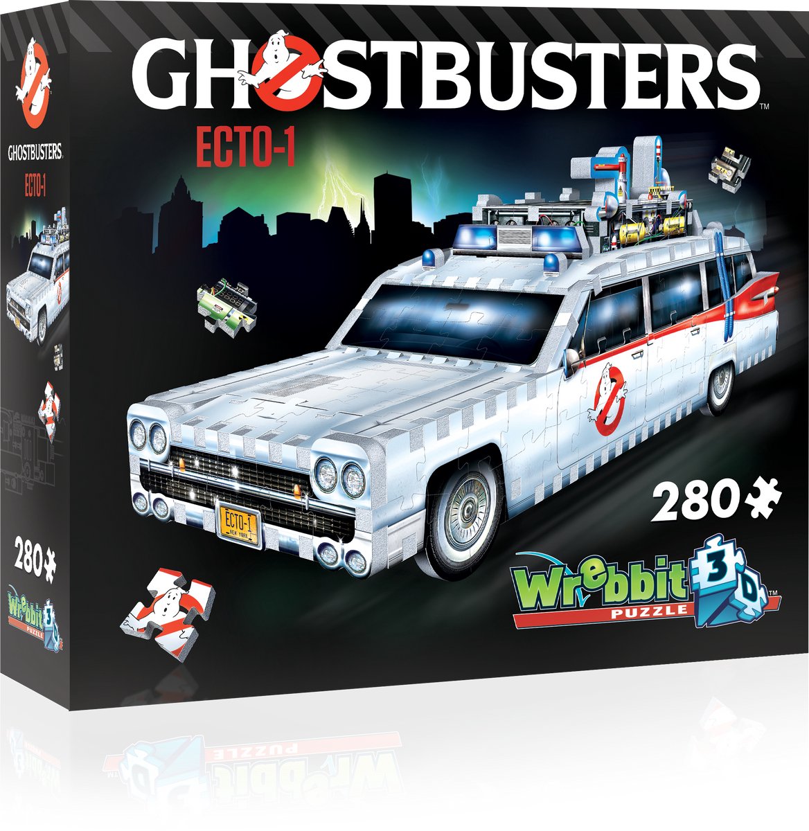 Wrebbit Wrebbit 3D puzzel - Ghostbusters ECTO-1 (280).