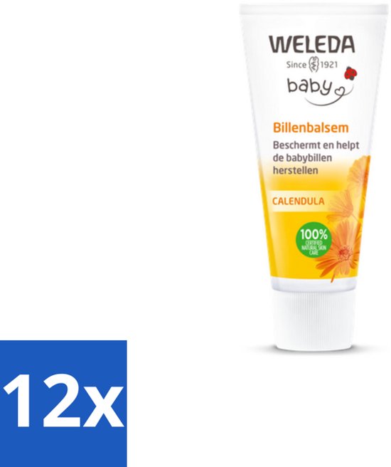 WELEDA - Billenbalsem - Baby Calendula - 30 ml - Voordeelverpakking - 12 stuks