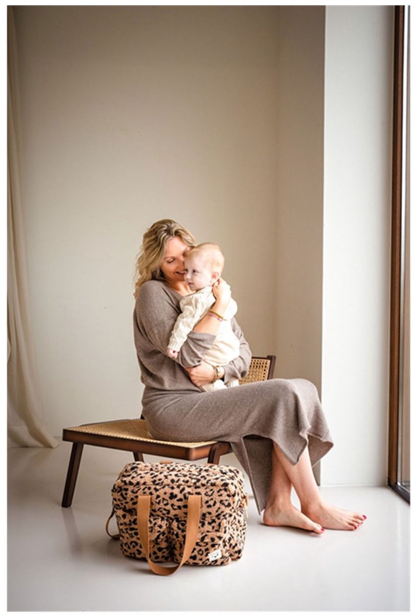 Kidzroom Care Carry Allure Luiertas - Beige - Teddy - Verschoonmatje - Verstelbare schouderband - Ophanglussen kinderwagen thumbnail 6