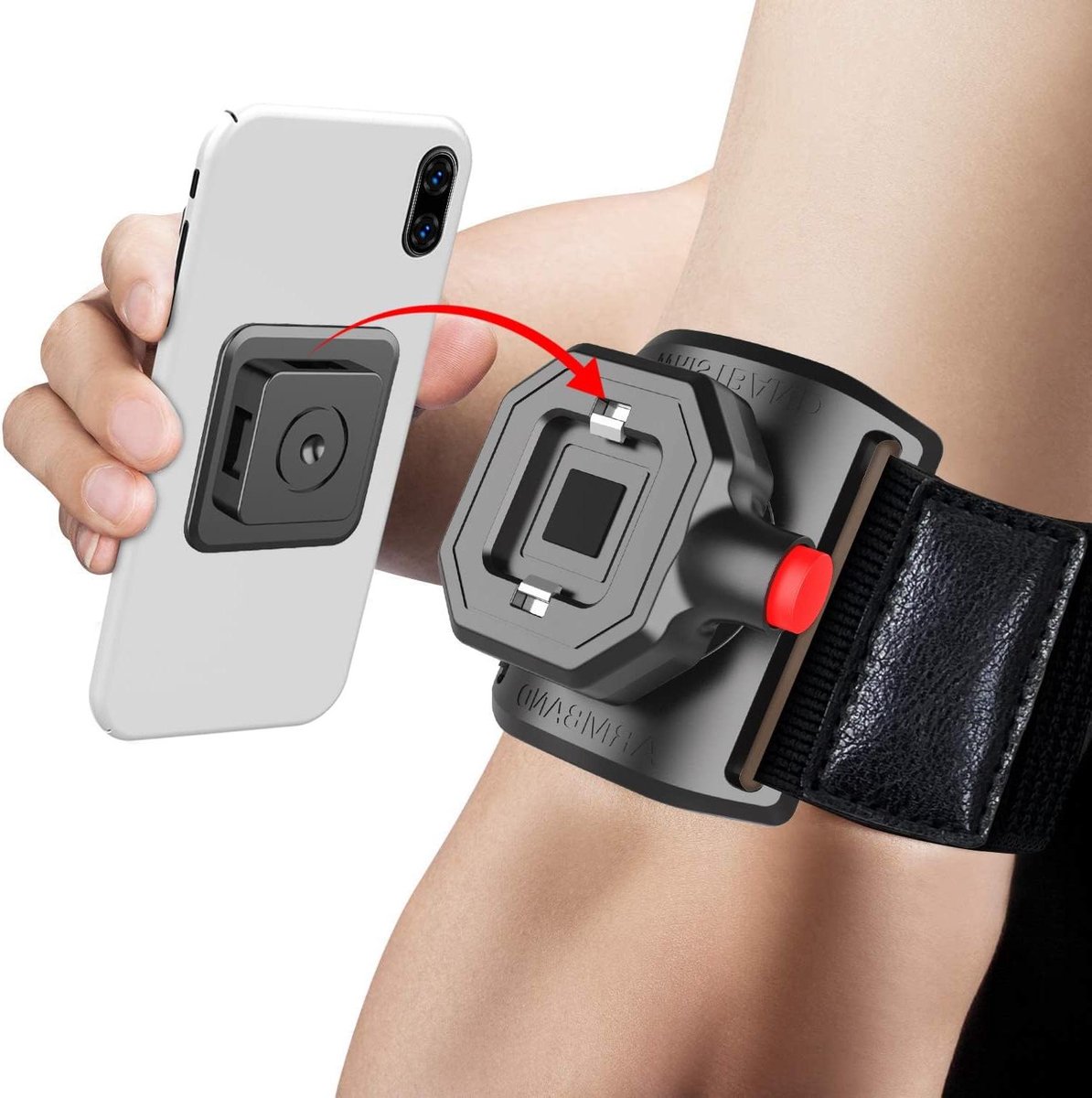 Provento - Verstelbare Armband Telefoonhouder voor Outdoor Sport - Hardlopen Wandel Fitness Fietsen - Handige Telefoon Drager