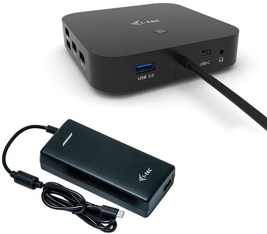 i-Tec compact USB-C docking station – 100W oplader