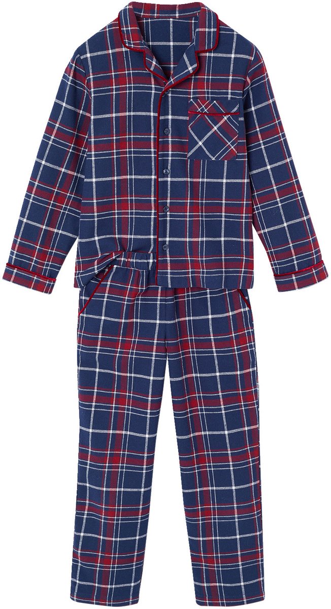 Envie de Fraise Flanelen kinderpyjama capsulecollectie Kerst ENVIE DE FRAISE bordeauxrood