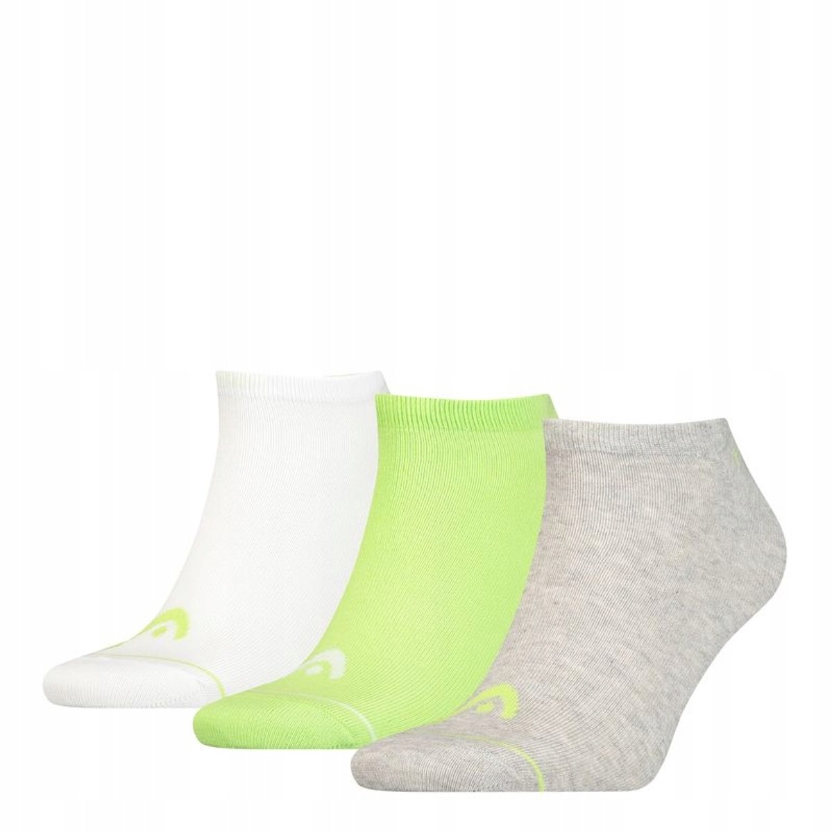 Head Sneaker Sokken 3 Paar Grijs