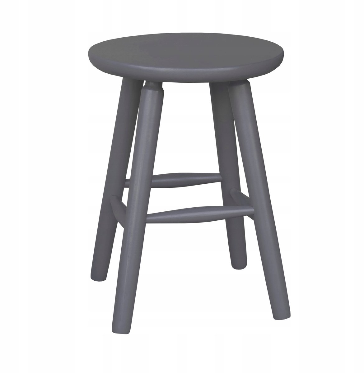 Antraciet Houten Keukentabouret - 45cm Hoog, 33cm Zittend