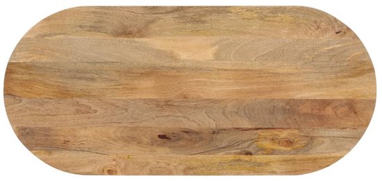 vidaXL Plateau de table - Ovale - 140x60x2,5 cm - Plateau de table en bois de manguier - Plateau de table en bois - Plateau de table en bois de manguier - Ovale Table Lab - Plateau de table Vintage