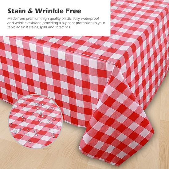 YMHPRIDE 16 stuks wegwerp tafelkleden zwart plastic rechthoek tafelkleed 54 x 108 Premium tafelkleden voor 6 tot 8 ft tafels binnen of buiten feesten verjaardagen bruiloften picknicks versieren