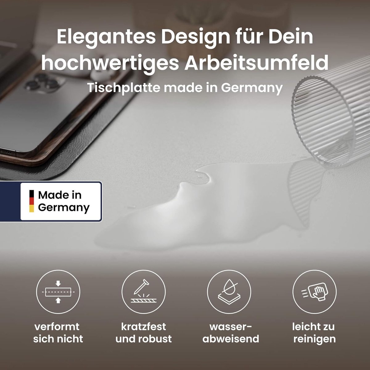 Elektrisch Zit-Sta Bureau – Altameubel ProLift X160™ – In Hoogte Verstelbaar Bureau met OLED Display, 9 Geheugenstanden, Anti-Collision, Bewegingsherinnering & Fluisterstille Motoren – 160×80 cm – Grijs/Wit – Ergonomische Bureautafel