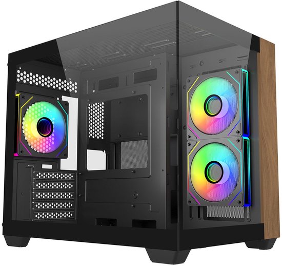 Cooler Master Elite 481 Wood Mini Tower Black (5/6)