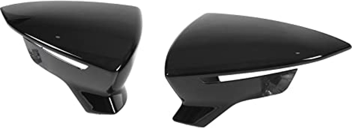 Rear View Mirror Cover, ABS Rearview Mirror Cover, Door Side Car Accessories for SEAT Mk3 5F ST FR 2013 2019, SEAT Mk5 2017 2020, SEAT KJ7 2017 2020 (Shiny Black)
