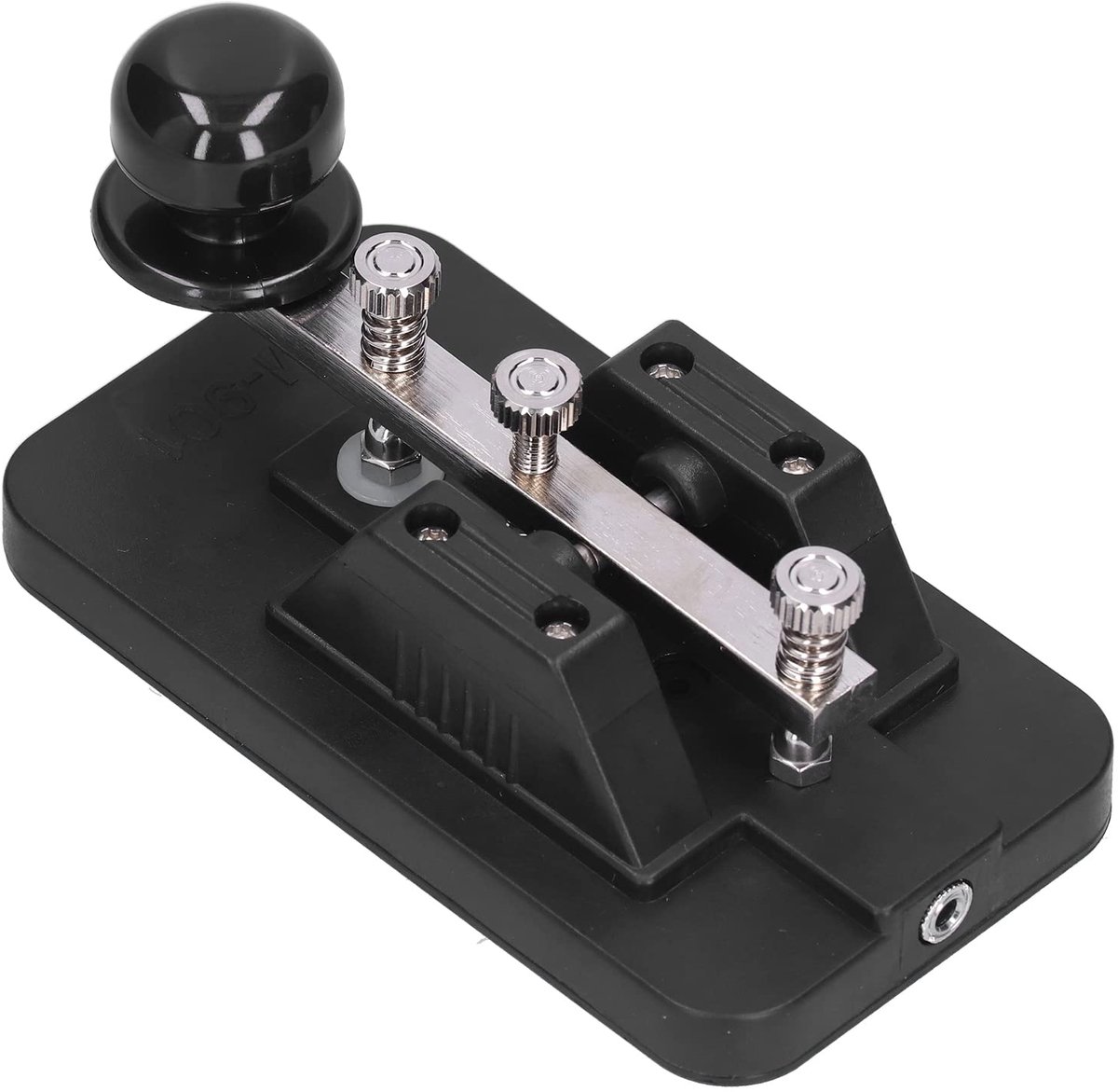 Morsecodesleutel, Professionele Morsecode CW Telegraph Straight Key DIY Telegraph Tapper Manual CW Practice Tool Trainer met Zoemer en Gesproken Aanwijzingen voor Fysiek Onderwijs