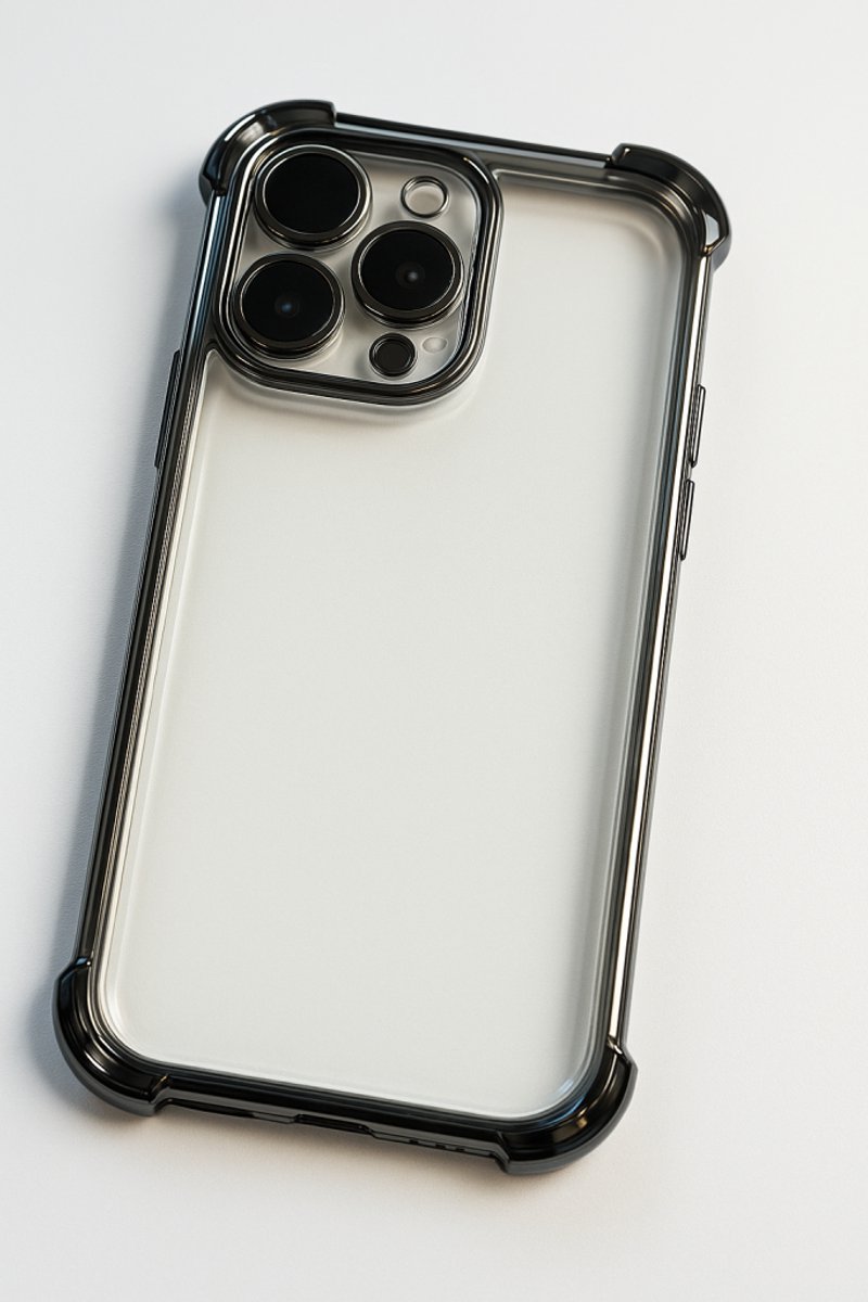 Ceezs TPU Shock Case met Camerabescherming geschikt voor iPhone 14 - Transparant