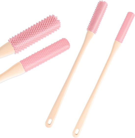 Nordivar - Teenreinigingsborstel en Voetscrubberbadaccessoires voor Vrouwen met Zachte Rubberen Voetvijl