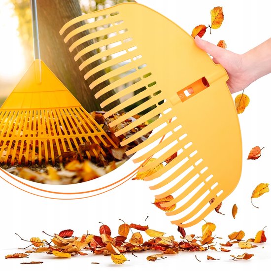 Tuinbladhark 49cm 23 tanden - Flexibel Kunststof, Zonder steel van Kinzo — afbeelding 5