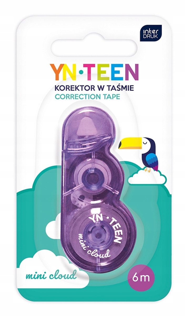 Mini correctortape 6m, muisontwerp, voor school