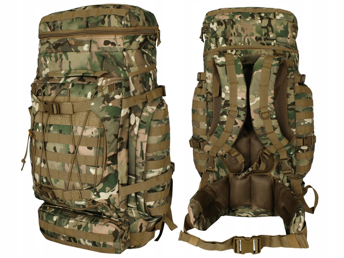 Texar Max Pack 85L MC Camo - Robuuste Militaire Rugzak
