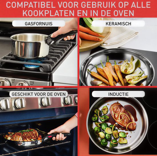 Tefal Ingenio L897SK04 lot de casseroles 20 pièce(s)