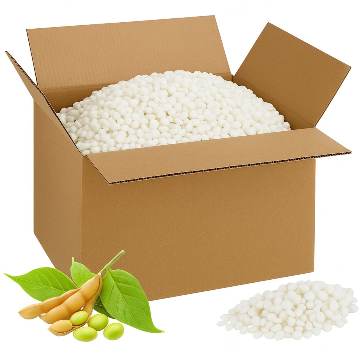 Premium Sojawas Zuil 20kg - Zelf Kaarsen Maken