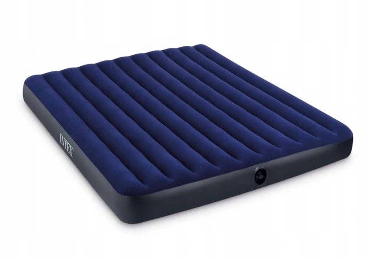 Opblaasbaar Tweepersoons Luchtbed Intex 203x183cm - Comfortabel & Duurzaam