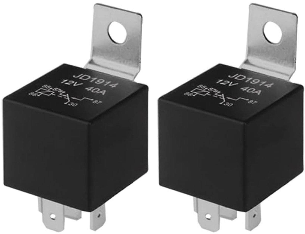 5 Pin Car Relay - 12V 40A SPDT Automotive Relay - Metal Mounting Bracket voor Auto Truck Boot