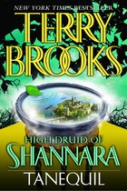 Boekomslag van 'High Druid of Shannara: Tanequil' van Terry Brooks. Een kom met water toont een kasteel.