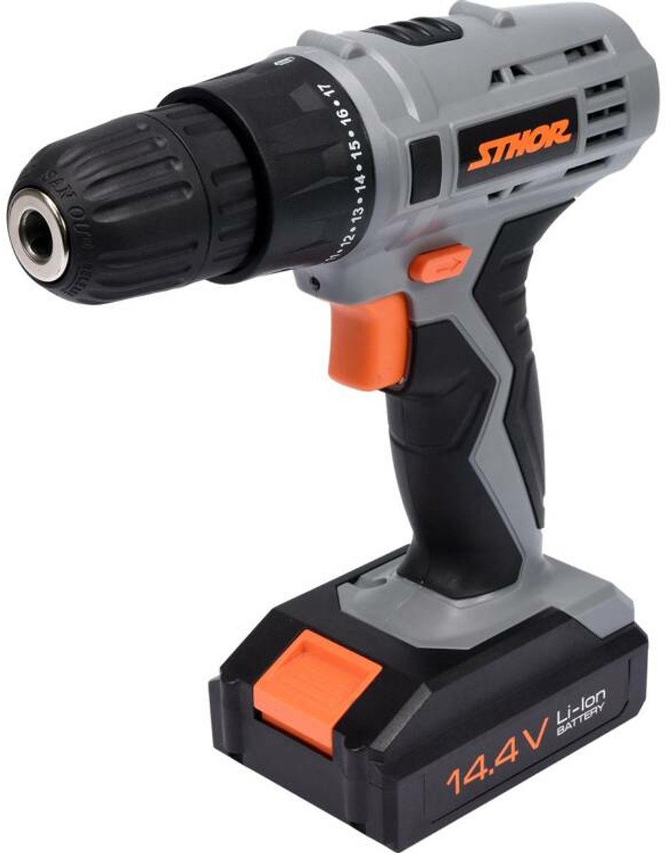 STHOR 78982 Serie - Accuboormachine - 14,4V - 1,3Ah - Li-Ion