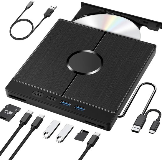 Dvd Computer Plug In DailySupplies® Externe DVD Speler Voor Laptop - CD Brander - Plug ...