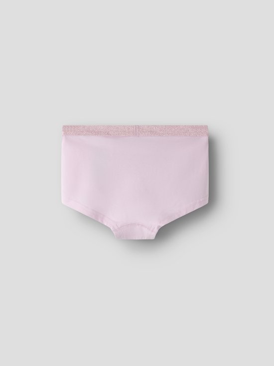 Lichtroze hipster met glitter elastische tailleband.