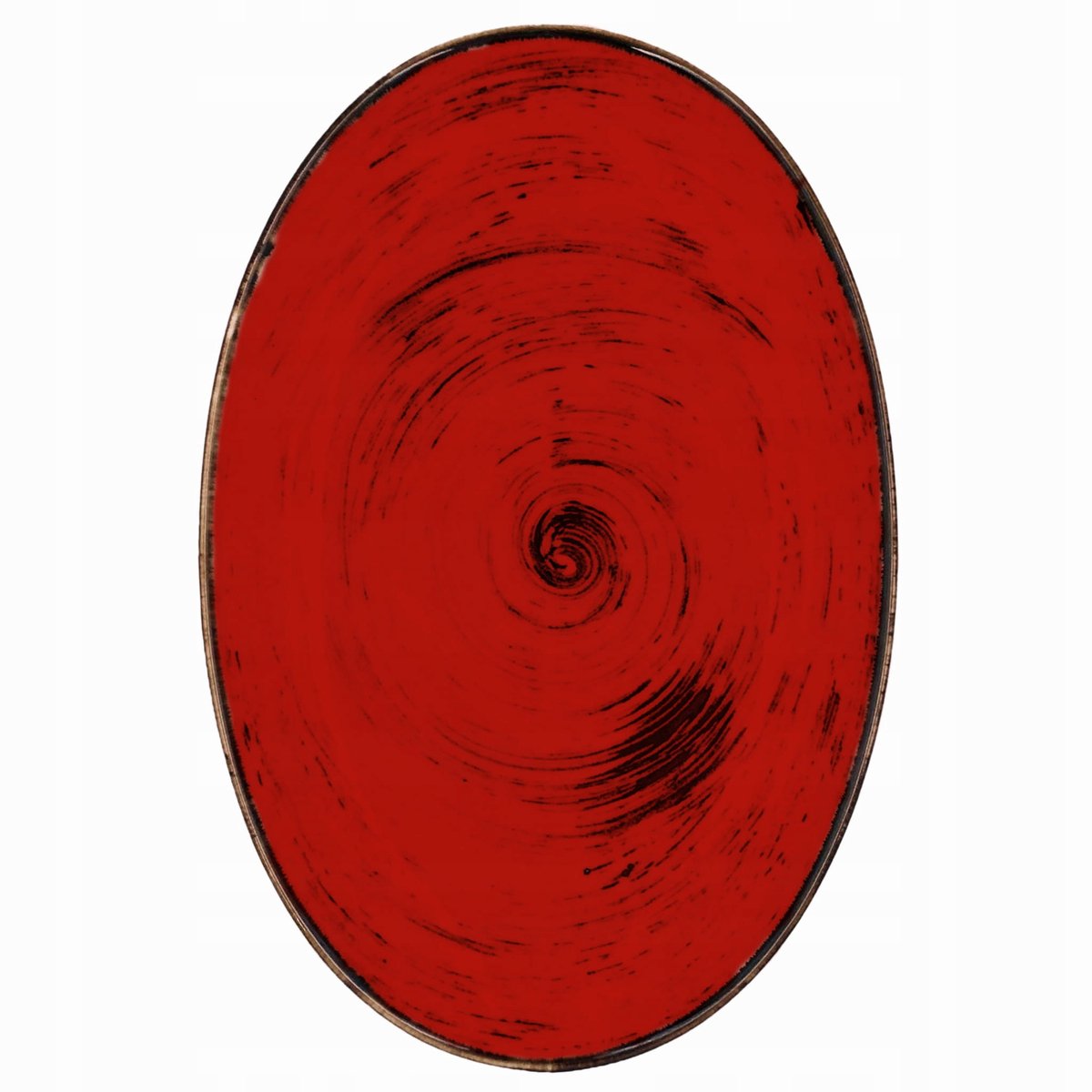 Aluminiumoxide Bogucice Nostalgie Rood Ovaal Schaal 31 cm